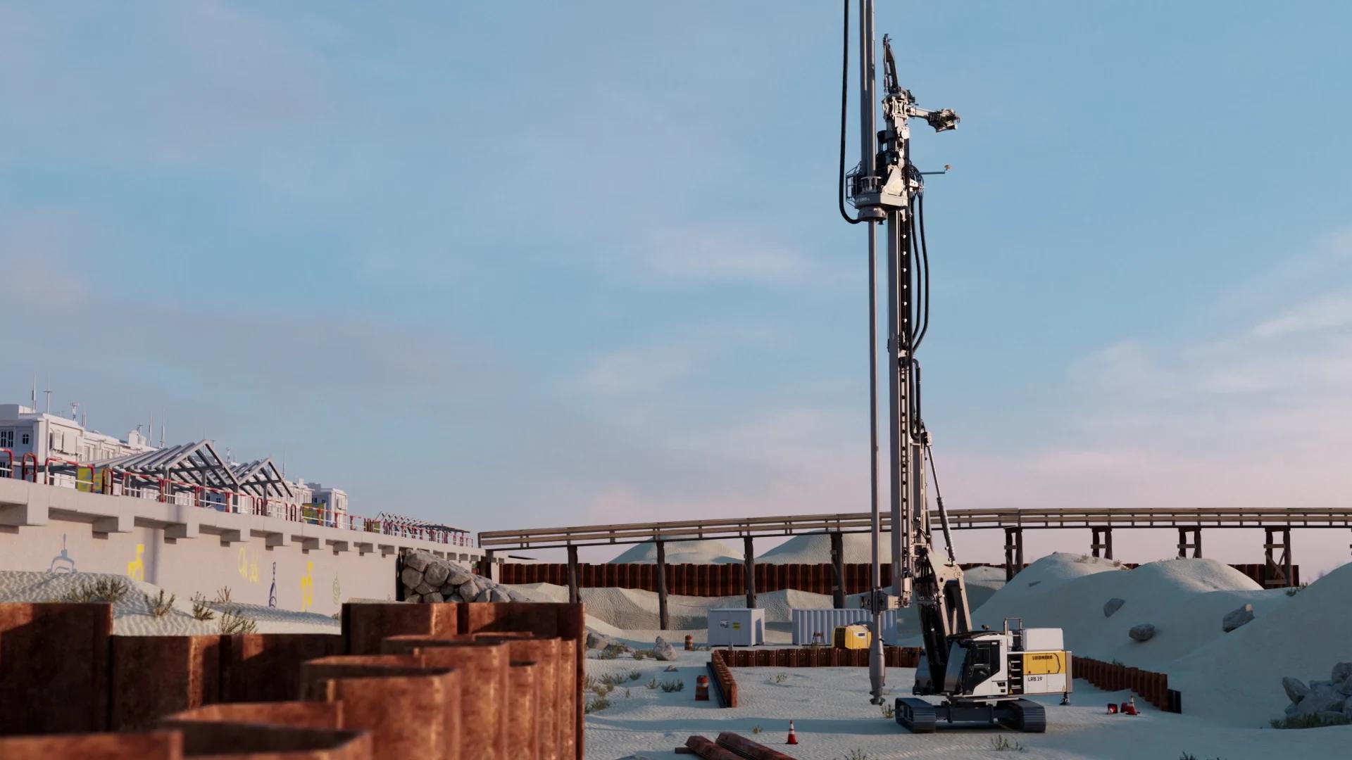 Аренда Liebherr LRB 19 + LV 23 F для щебёночных свай