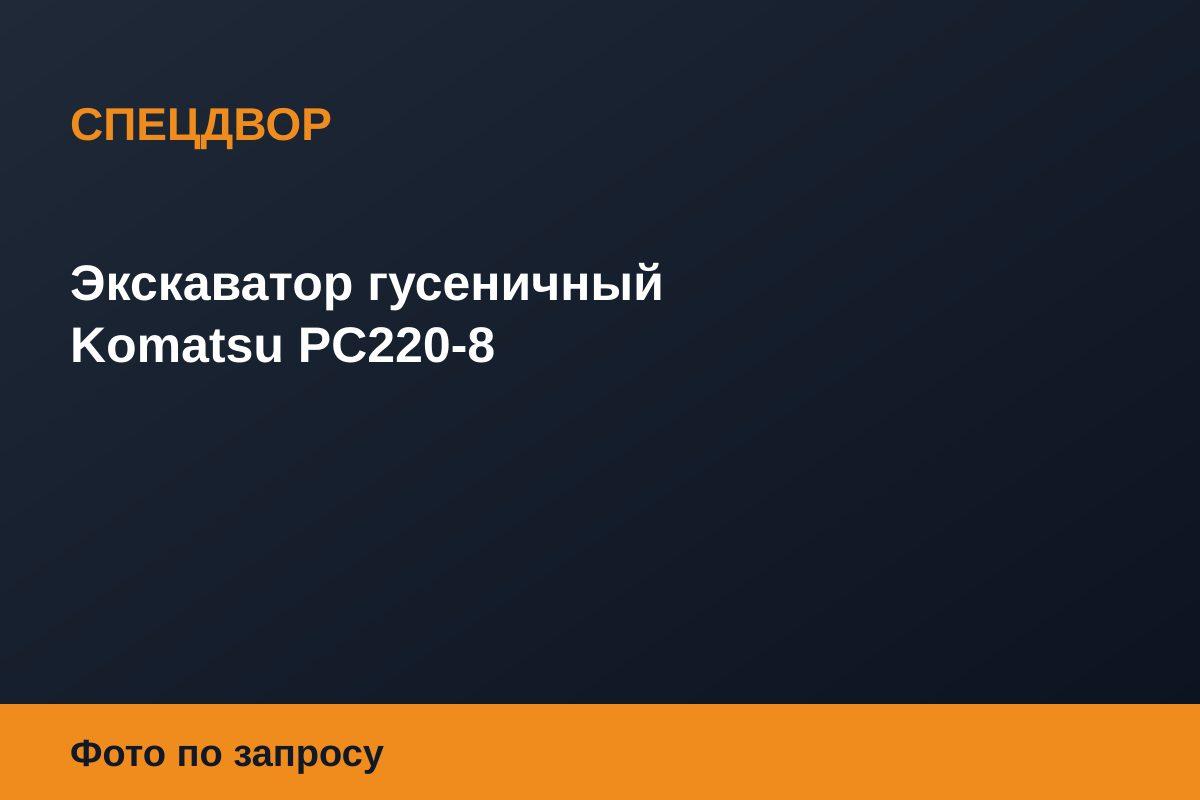Экскаватор гусеничный Komatsu PC220-8