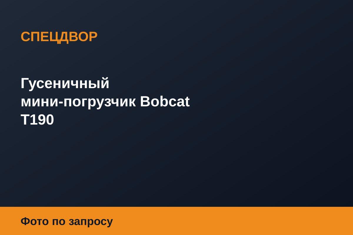 Гусеничный мини-погрузчик Bobcat T190